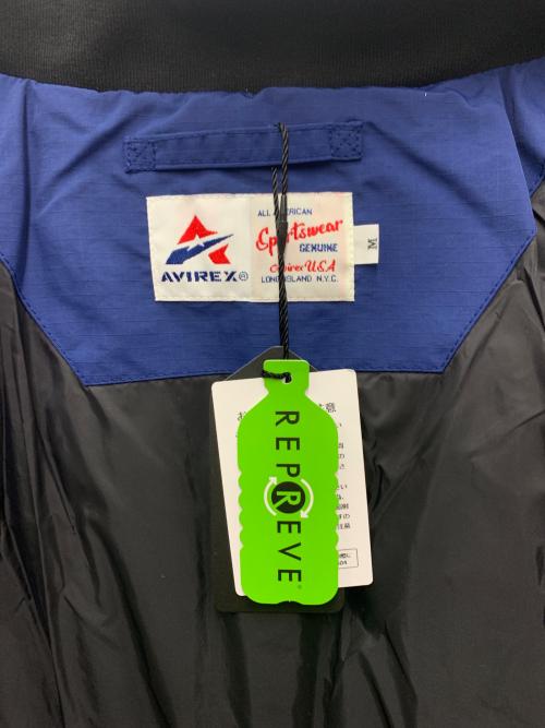 AVIREX（アヴィレックス）AVIREX (アヴィレックス) 中綿ジャケット ブルー サイズ:M 未使用品の古着・服飾アイテム