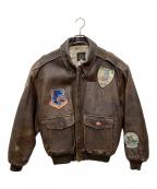AVIREXアヴィレックス）の古着「A-2レザージャケット」｜ブラウン