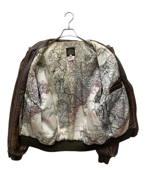 AVIREX（アヴィレックス）AVIREX (アヴィレックス) A-2レザージャケット ブラウン サイズ:Mの古着・服飾アイテム