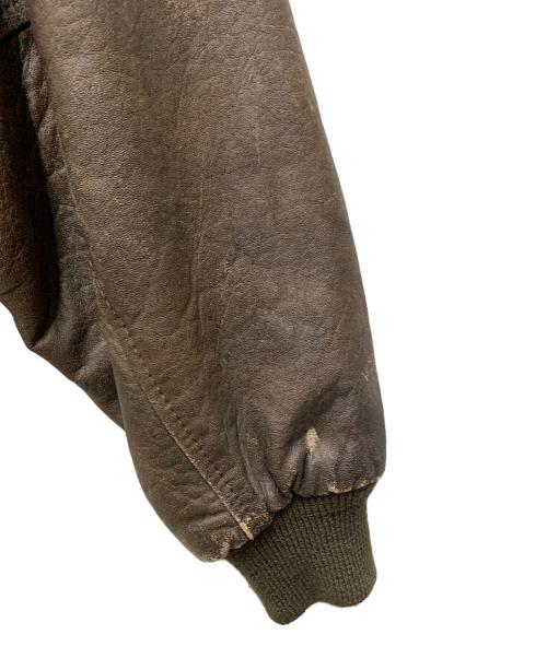 AVIREX（アヴィレックス）AVIREX (アヴィレックス) A-2レザージャケット ブラウン サイズ:Mの古着・服飾アイテム