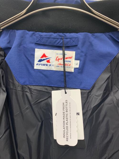 AVIREX（アヴィレックス）AVIREX (アヴィレックス) 中綿ジャケット ブルー サイズ:XL 未使用品の古着・服飾アイテム