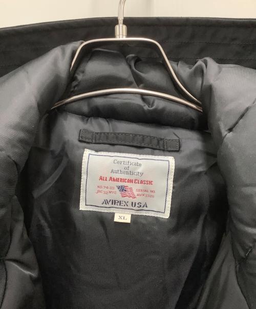 AVIREX（アヴィレックス）AVIREX (アヴィレックス) ミリタリージャケット ブラック サイズ:XL 未使用品の古着・服飾アイテム
