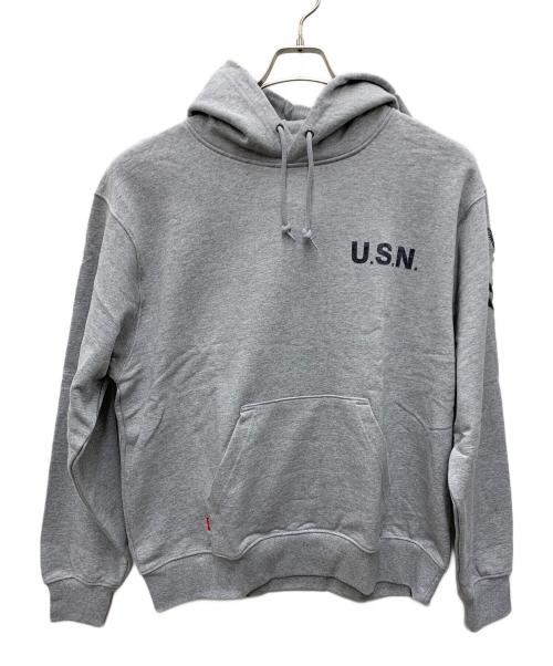 AVIREX（アヴィレックス）AVIREX (アヴィレックス) パーカー ライトグレー サイズ:XL 未使用品の古着・服飾アイテム