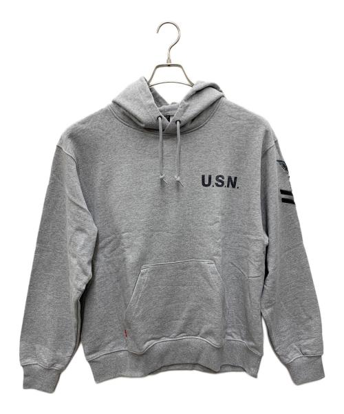 AVIREX（アヴィレックス）AVIREX (アヴィレックス) パーカー ライトグレー サイズ:XL 未使用品の古着・服飾アイテム