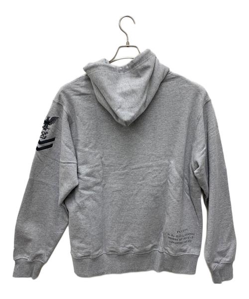 AVIREX（アヴィレックス）AVIREX (アヴィレックス) パーカー ライトグレー サイズ:XL 未使用品の古着・服飾アイテム