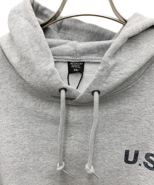 AVIREX（アヴィレックス）AVIREX (アヴィレックス) パーカー ライトグレー サイズ:XL 未使用品の古着・服飾アイテム