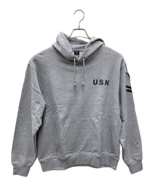 AVIREX（アヴィレックス）AVIREX (アヴィレックス) パーカー ライトグレー サイズ:XL 未使用品の古着・服飾アイテム