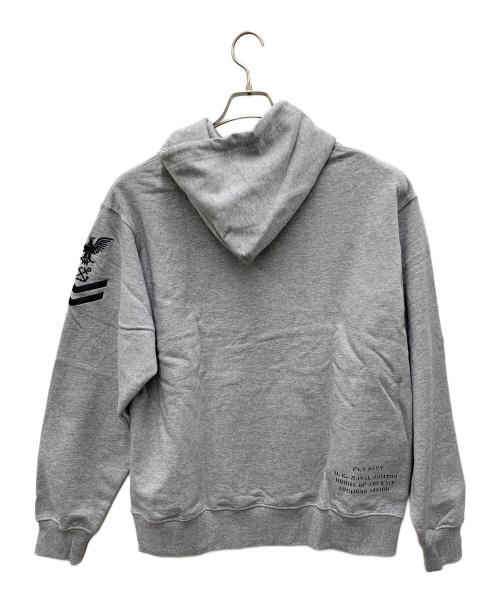 AVIREX（アヴィレックス）AVIREX (アヴィレックス) パーカー ライトグレー サイズ:XL 未使用品の古着・服飾アイテム