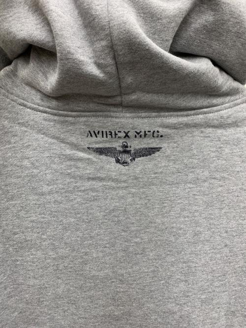 AVIREX（アヴィレックス）AVIREX (アヴィレックス) パーカー ライトグレー サイズ:XL 未使用品の古着・服飾アイテム