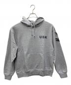 AVIREXアヴィレックス）の古着「パーカー」｜ライトグレー