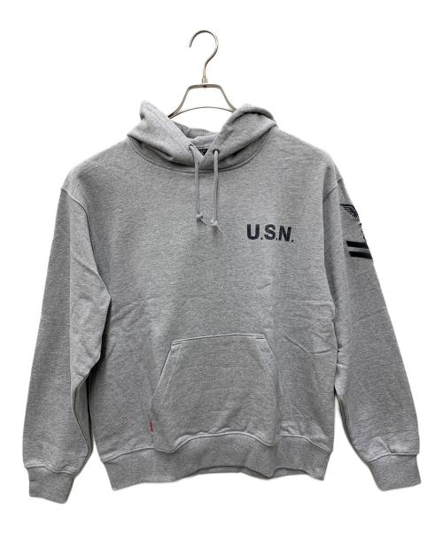 AVIREX（アヴィレックス）AVIREX (アヴィレックス) パーカー ライトグレー サイズ:XL 未使用品の古着・服飾アイテム