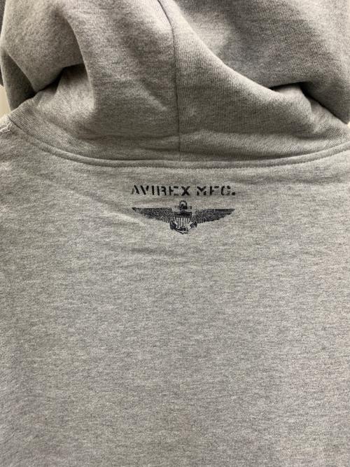 AVIREX（アヴィレックス）AVIREX (アヴィレックス) パーカー ライトグレー サイズ:XL 未使用品の古着・服飾アイテム