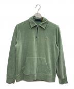 POLO RALPH LAURENポロ・ラルフローレン）の古着「ハーフジップスウェット」｜グリーン