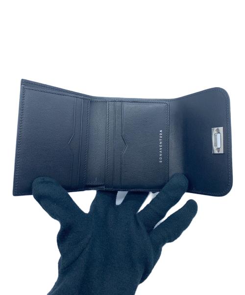 bonaventura（ボナベンチュラ）BONAVENTURA (ボナベンチュラ) 3つ折り財布 ブラックの古着・服飾アイテム