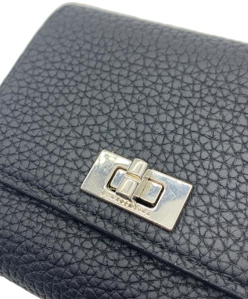 bonaventura（ボナベンチュラ）BONAVENTURA (ボナベンチュラ) 3つ折り財布 ブラックの古着・服飾アイテム