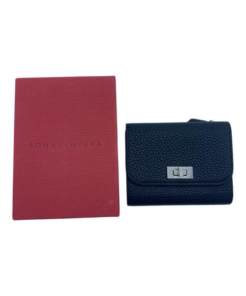 bonaventura（ボナベンチュラ）BONAVENTURA (ボナベンチュラ) 3つ折り財布 ブラックの古着・服飾アイテム