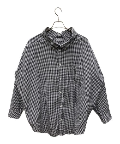 BALENCIAGA（バレンシアガ）BALENCIAGA (バレンシアガ) 長袖シャツ ブラック×ホワイト サイズ:34の古着・服飾アイテム