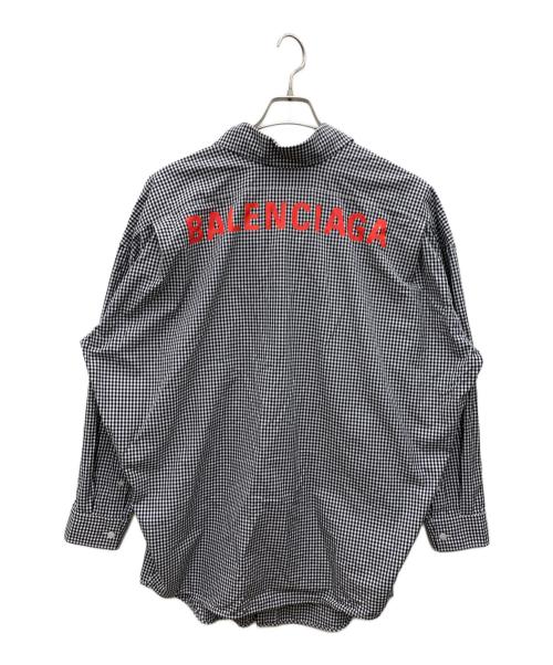 BALENCIAGA（バレンシアガ）BALENCIAGA (バレンシアガ) 長袖シャツ ブラック×ホワイト サイズ:34の古着・服飾アイテム