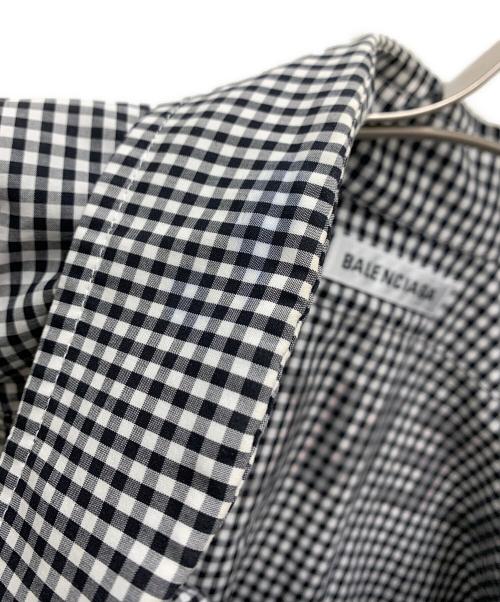 BALENCIAGA（バレンシアガ）BALENCIAGA (バレンシアガ) 長袖シャツ ブラック×ホワイト サイズ:34の古着・服飾アイテム