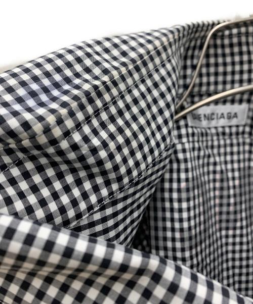 BALENCIAGA（バレンシアガ）BALENCIAGA (バレンシアガ) 長袖シャツ ブラック×ホワイト サイズ:34の古着・服飾アイテム