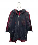 DOLCE & GABBANAドルチェ＆ガッバーナ）の古着「ジップパーカー」｜ブラック×レッド