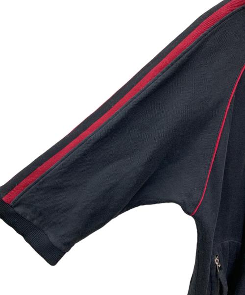 DOLCE & GABBANA（ドルチェ＆ガッバーナ）DOLCE & GABBANA (ドルチェ＆ガッバーナ) ジップパーカー ブラック×レッド サイズ:48の古着・服飾アイテム