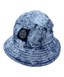 STONE ISLAND（ストーンアイランド）の古着「バケットハット」｜ネイビー×ホワイト