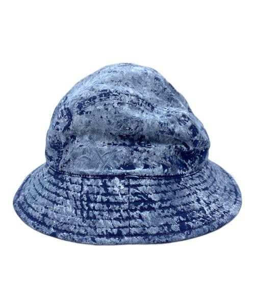 STONE ISLAND（ストーンアイランド）STONE ISLAND (ストーンアイランド) バケットハット ネイビー×ホワイト サイズ:Mの古着・服飾アイテム