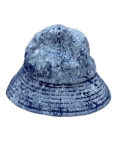 STONE ISLAND（ストーンアイランド）STONE ISLAND (ストーンアイランド) バケットハット ネイビー×ホワイト サイズ:Mの古着・服飾アイテム