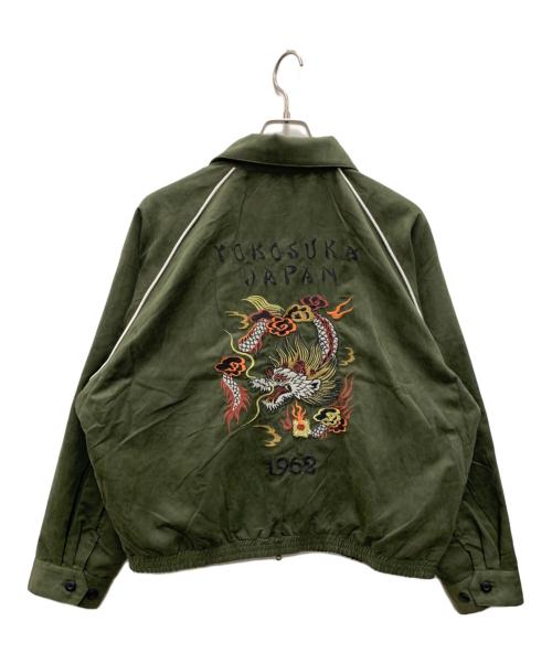 KRIFF MAYER（クリフメイヤー）KRIFF MAYER (クリフメイヤー) スカジャン オリーブ サイズ:XL 未使用品の古着・服飾アイテム