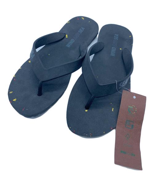 WIND AND SEA（ウィンダンシー）WIND AND SEA (ウィンダンシー) ストラップサンダル ブラック サイズ:24 未使用品の古着・服飾アイテム