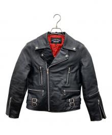 EEZAN（イーザン）の古着「ダブルライダースレザージャケット」｜ブラック