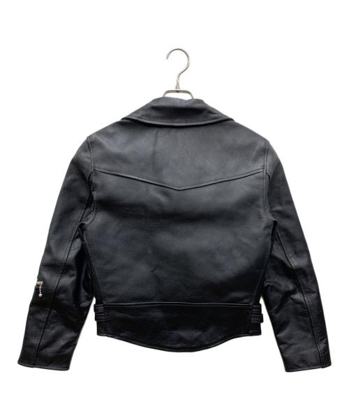 EEZAN（イーザン）EEZAN (イーザン) ダブルライダースレザージャケット ブラック サイズ:34の古着・服飾アイテム