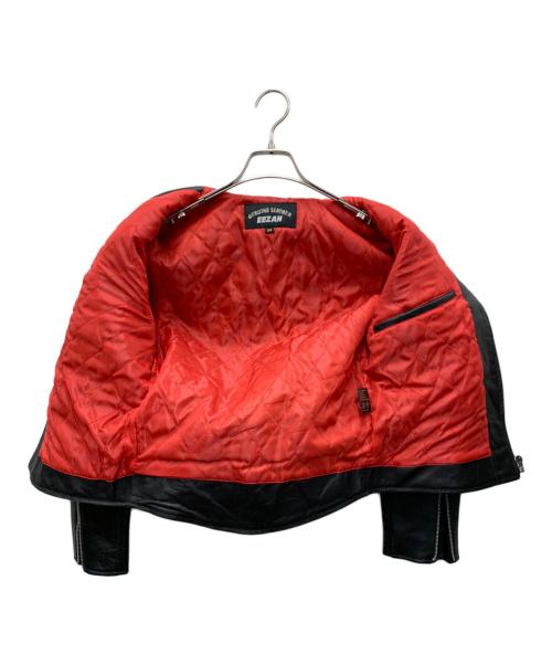 EEZAN（イーザン）EEZAN (イーザン) ダブルライダースレザージャケット ブラック サイズ:34の古着・服飾アイテム