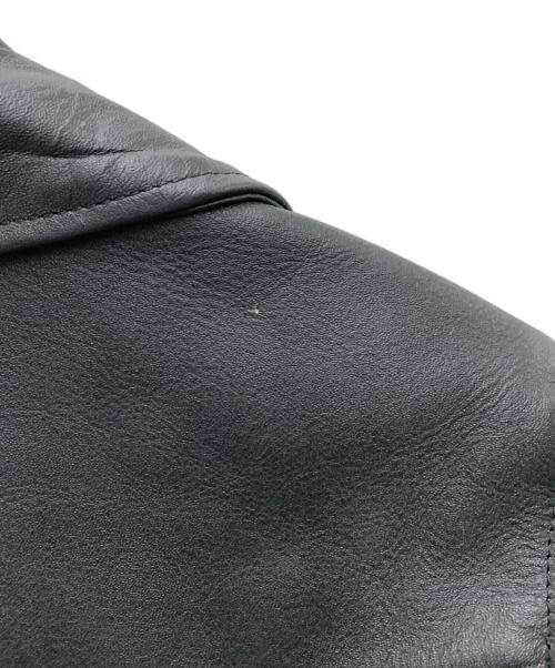 EEZAN（イーザン）EEZAN (イーザン) ダブルライダースレザージャケット ブラック サイズ:34の古着・服飾アイテム