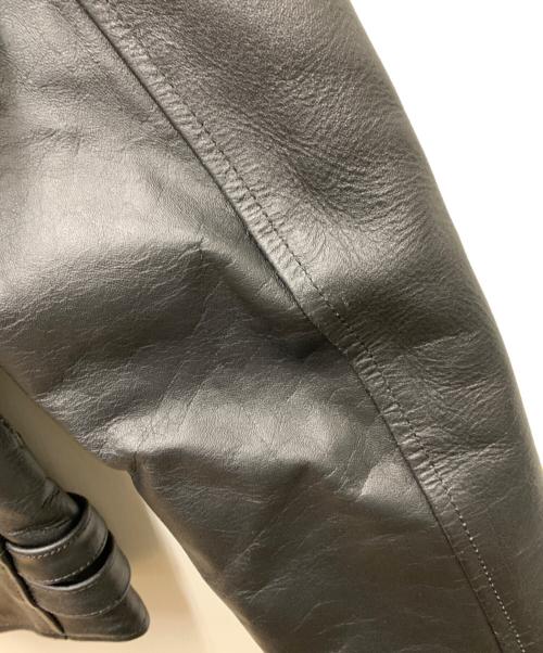 EEZAN（イーザン）EEZAN (イーザン) ダブルライダースレザージャケット ブラック サイズ:34の古着・服飾アイテム