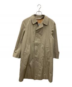 メンズ　Aquascutum ベージュ ステンカラーコート　ライナー付き 中古・古着通販】Aquascutum (アクアスキュータム) ライナー付ステン