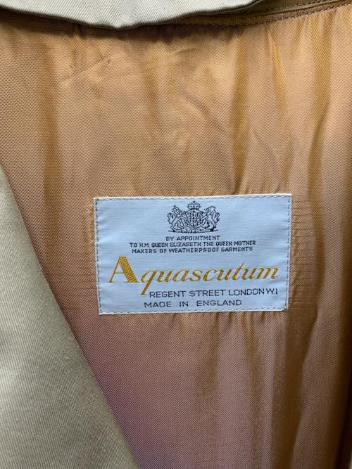 Aquascutum（アクアスキュータム）Aquascutum (アクアスキュータム) ステンカラーコート ベージュ サイズ:38の古着・服飾アイテム