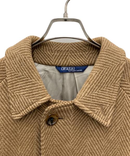 POLO RALPH LAUREN（ポロ・ラルフローレン）POLO RALPH LAUREN (ポロ・ラルフローレン) ヘンリボーンコート ベージュ サイズ:XLの古着・服飾アイテム