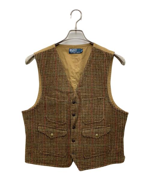 POLO RALPH LAUREN（ポロ・ラルフローレン）POLO RALPH LAUREN (ポロ・ラルフローレン) ツイードベスト キャメル サイズ:XLの古着・服飾アイテム