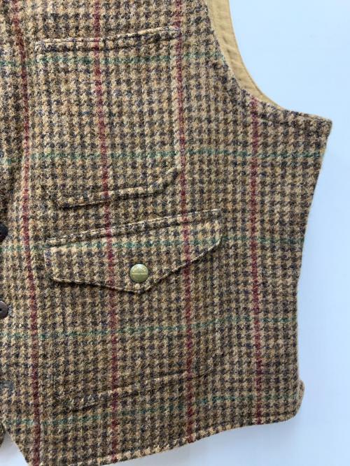 POLO RALPH LAUREN（ポロ・ラルフローレン）POLO RALPH LAUREN (ポロ・ラルフローレン) ツイードベスト キャメル サイズ:XLの古着・服飾アイテム