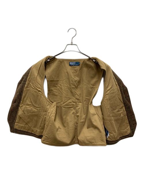 POLO RALPH LAUREN（ポロ・ラルフローレン）POLO RALPH LAUREN (ポロ・ラルフローレン) ツイードベスト キャメル サイズ:XLの古着・服飾アイテム