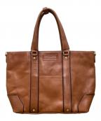 SEEKERシーカー）の古着「レザートートバッグ」｜キャメル