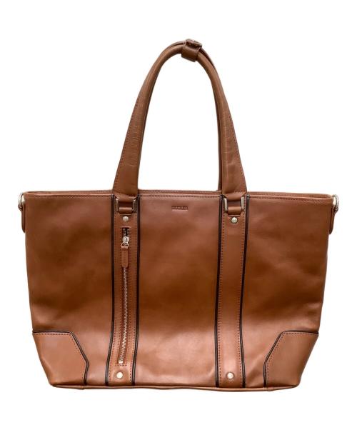 SEEKER（シーカー）SEEKER (シーカー) レザートートバッグ キャメルの古着・服飾アイテム
