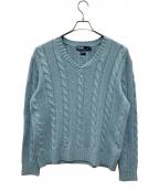 POLO RALPH LAURENポロ・ラルフローレン）の古着「薄手ニット」｜ブルー