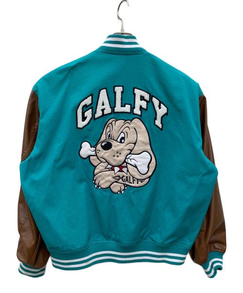 GALFY（ガルフィー）GALFY (ガルフィー) スタジャン ミント×ブラウン サイズ:Lの古着・服飾アイテム