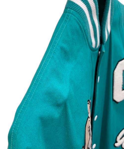 GALFY（ガルフィー）GALFY (ガルフィー) スタジャン ミント×ブラウン サイズ:Lの古着・服飾アイテム