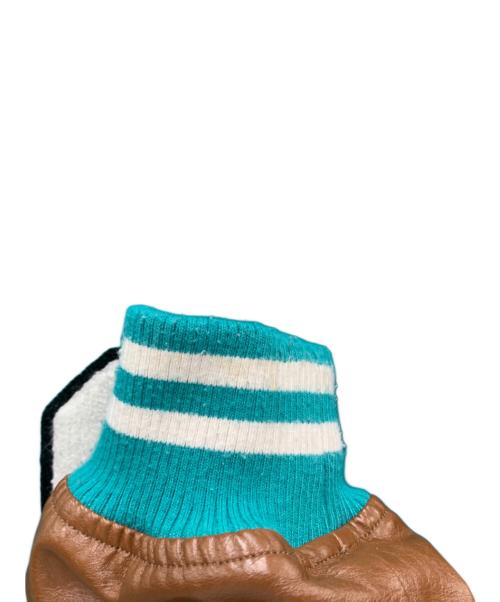 GALFY（ガルフィー）GALFY (ガルフィー) スタジャン ミント×ブラウン サイズ:Lの古着・服飾アイテム