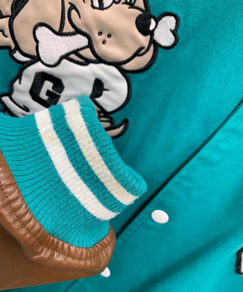 GALFY（ガルフィー）GALFY (ガルフィー) スタジャン ミント×ブラウン サイズ:Lの古着・服飾アイテム