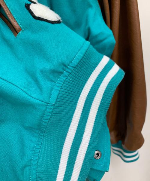 GALFY（ガルフィー）GALFY (ガルフィー) スタジャン ミント×ブラウン サイズ:Lの古着・服飾アイテム